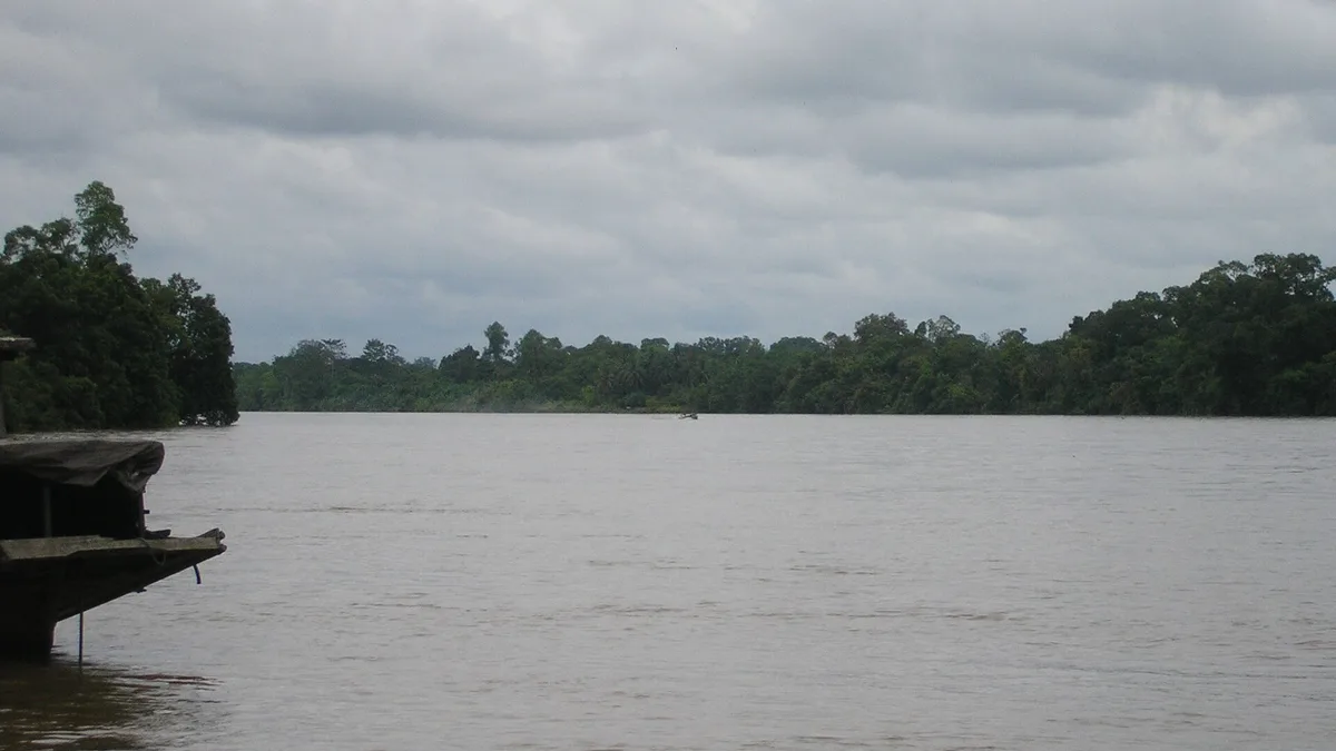 Mendawai River in Indonesia