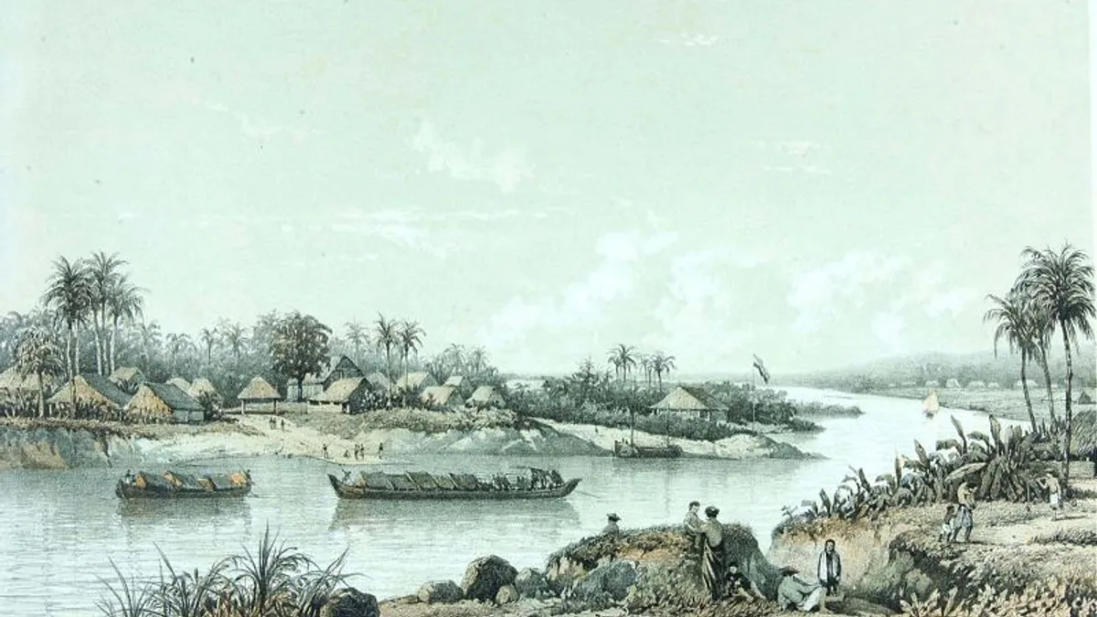 Bengawan Solo River in Indonesia