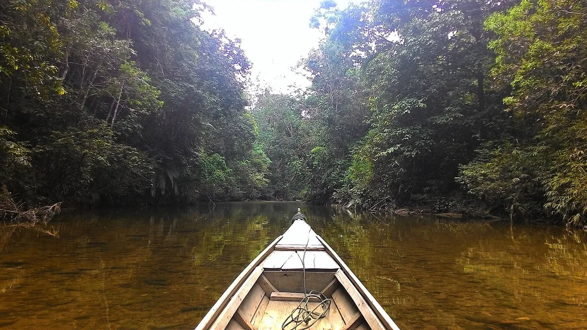 Kampar River in Indonesia