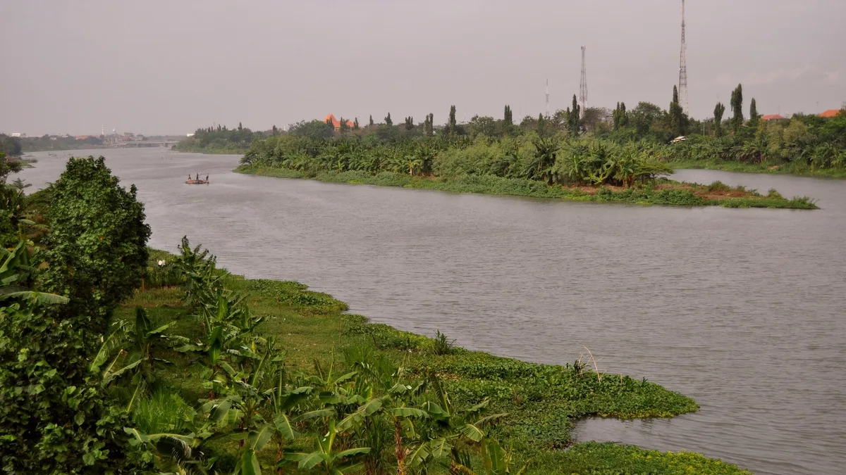 Brantas River in Indonesia