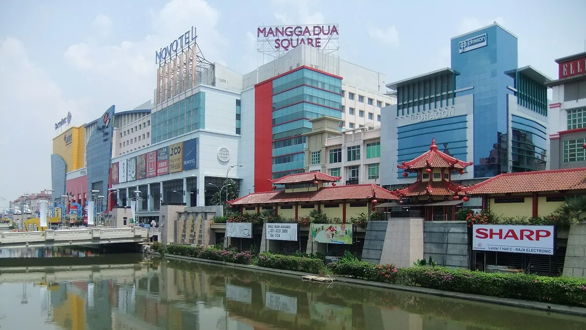 Ciliwung River in Indonesia