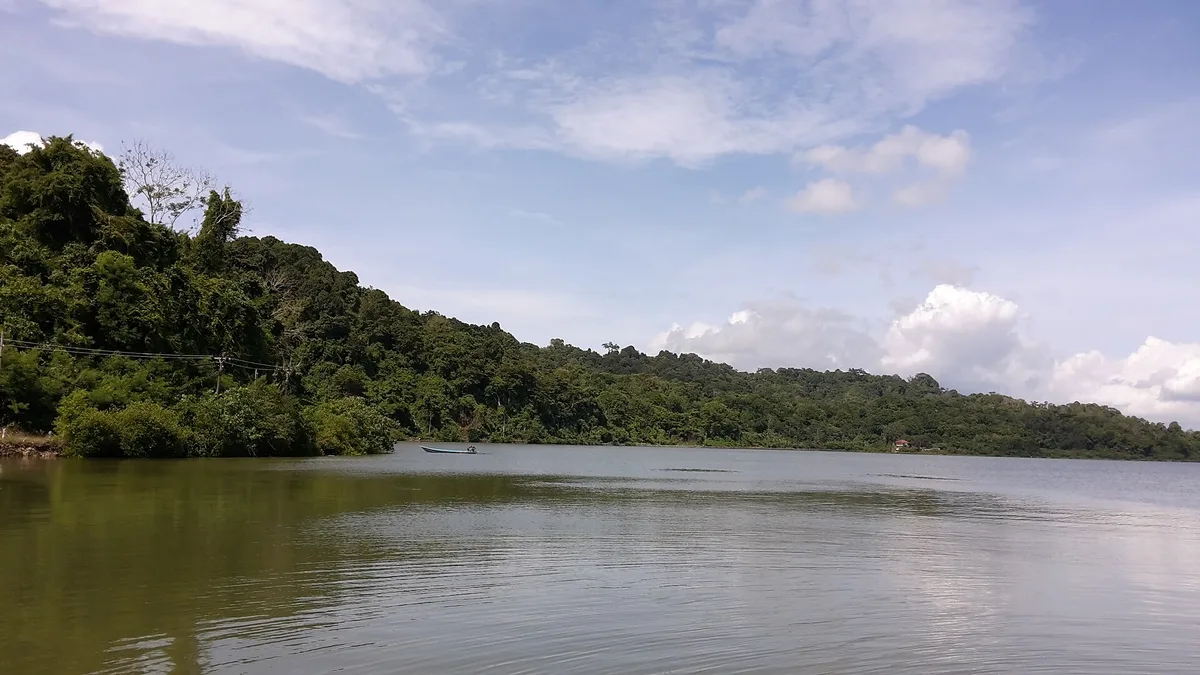 Serayu River in Indonesia