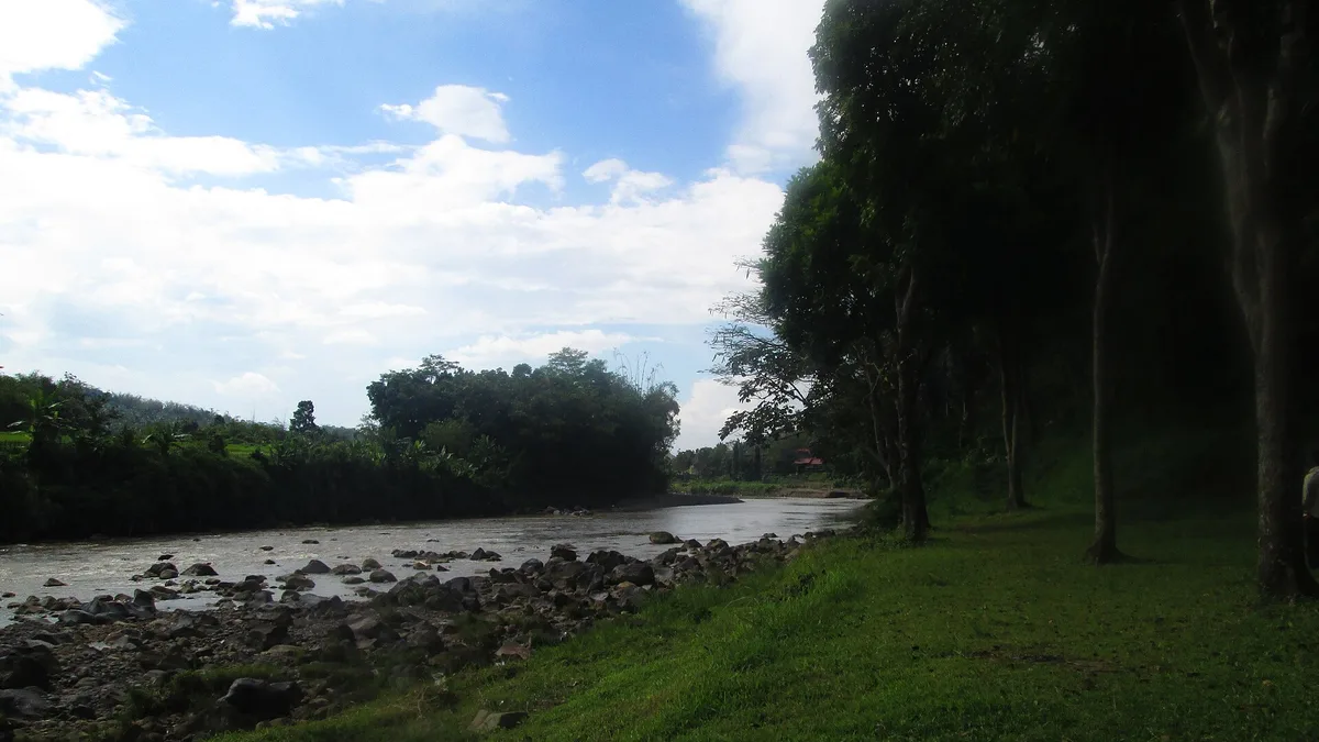 Progo River in Indonesia