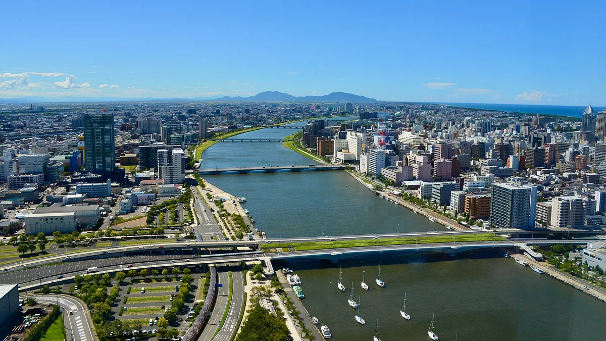 Shinano River in Japan