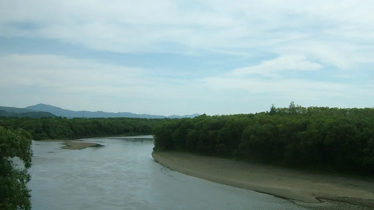 Teshio River in Japan