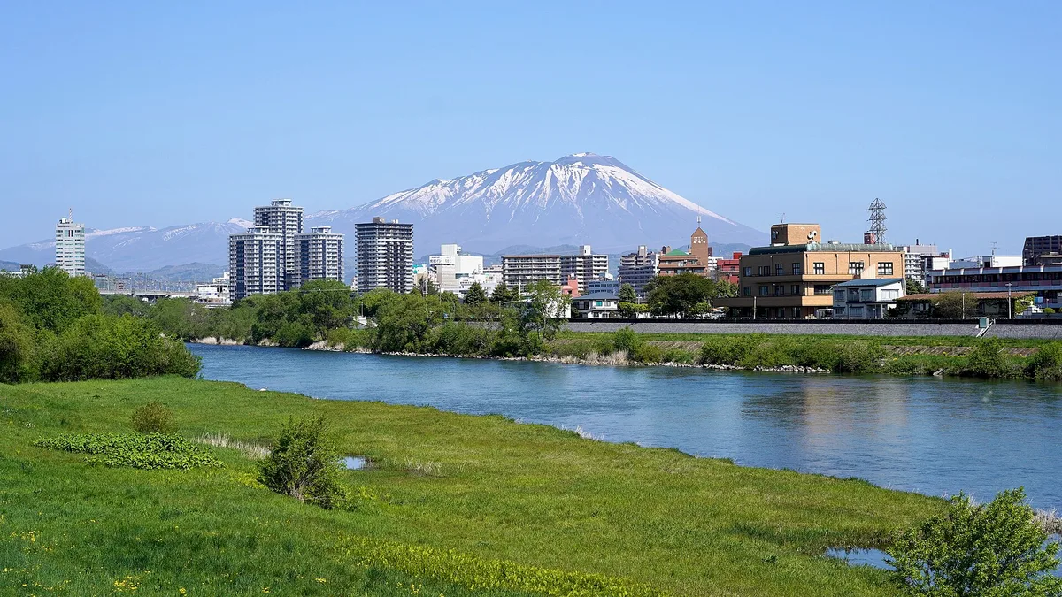 Kitakami River in Japan