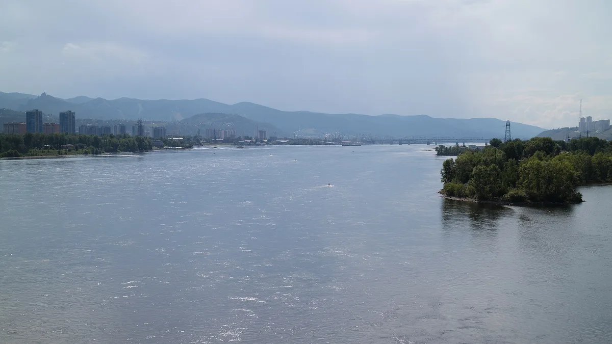 Yenisei River in Russia