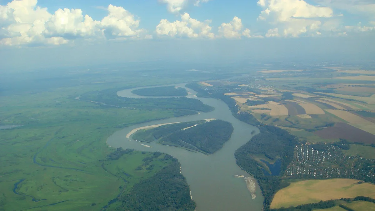 Ob River in Russia