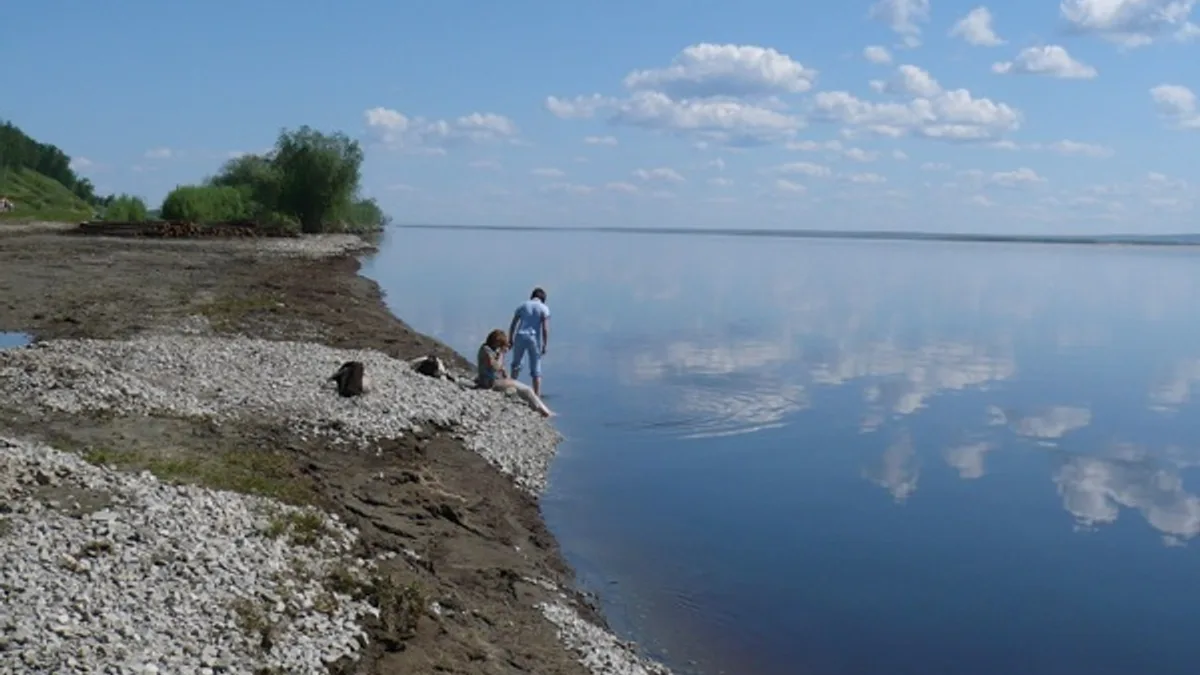 Lena River in Russia