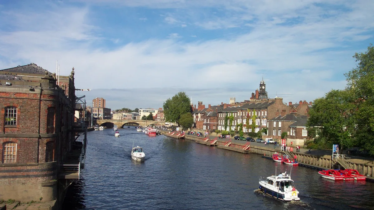 River Ouse, Yorkshire in United Kingdom