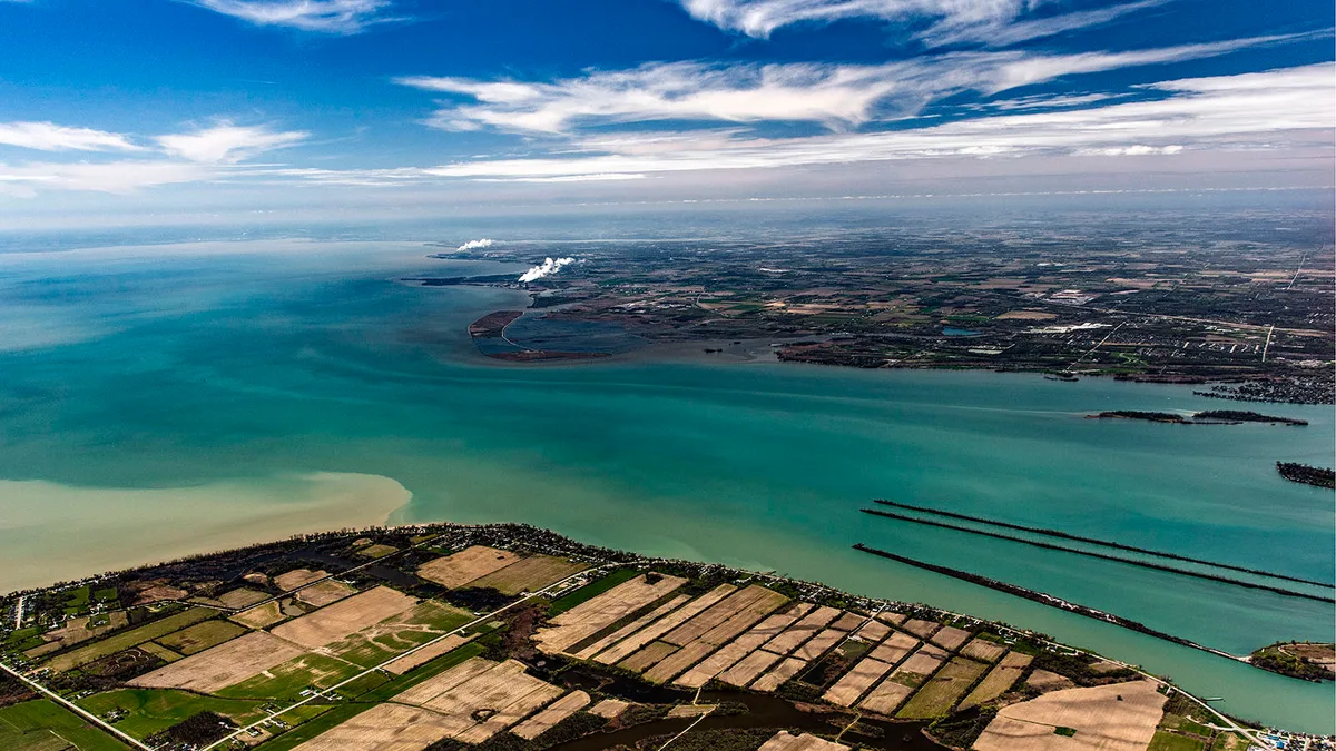 Detroit River in United States