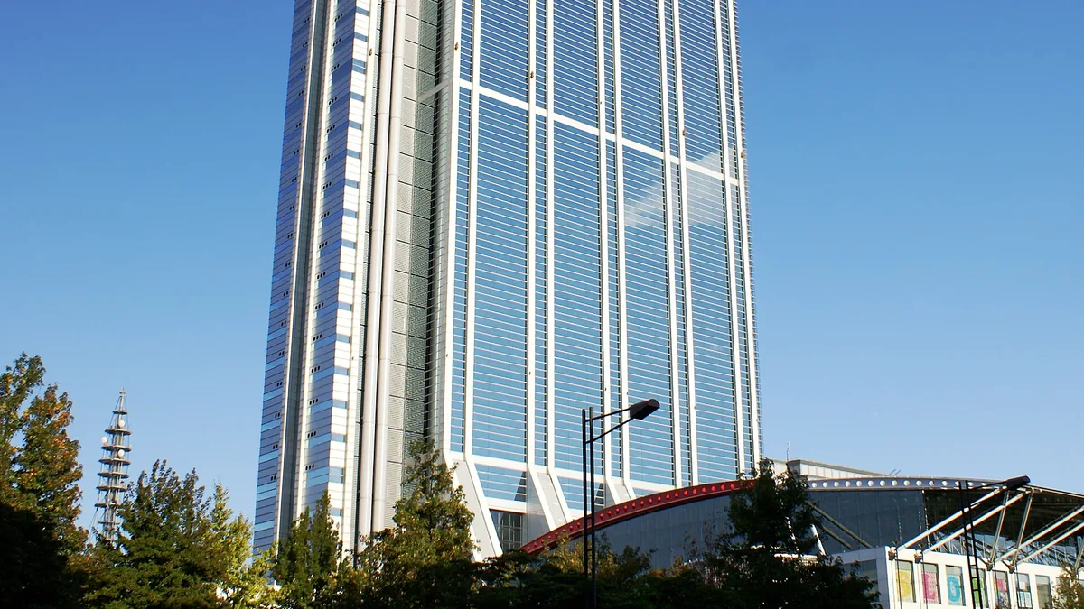 Osaka Prefectural Government Sakishima Building in Japan