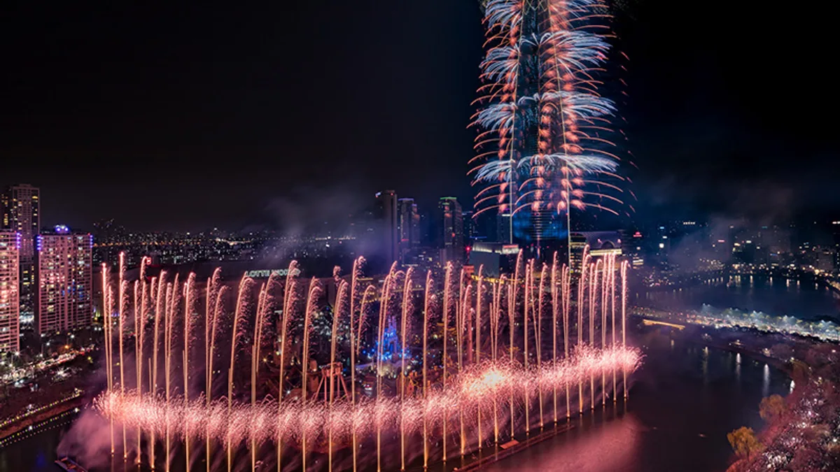 Lotte World Tower in South Korea