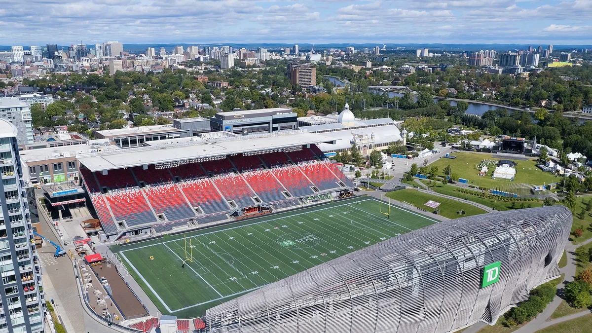 TD Place Stadium in Canada