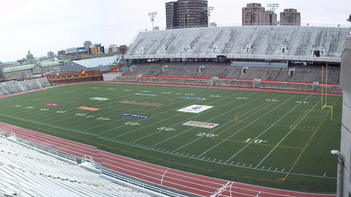 Percival Molson Memorial Stadium in Canada