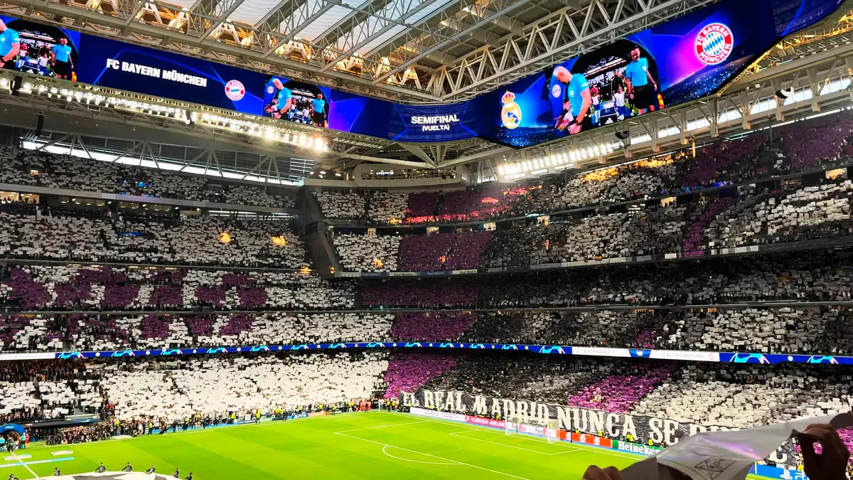 Santiago Bernabéu Stadium in Spain