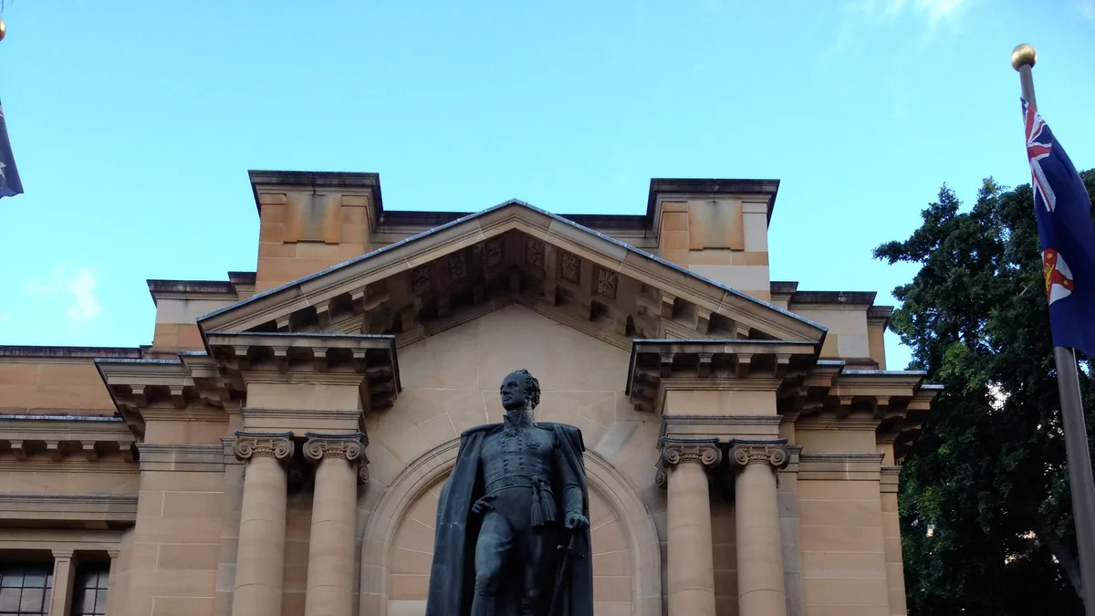 Sir Richard Bourke Statue in Australia