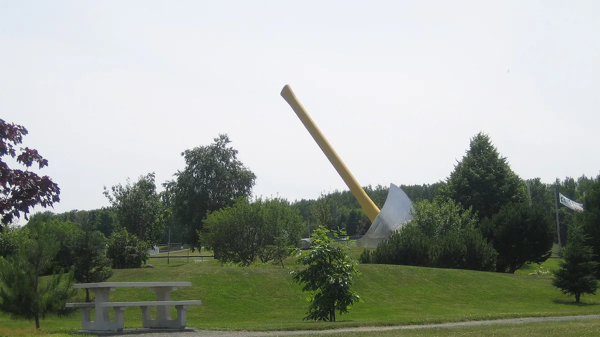 World's Largest Axe in Canada