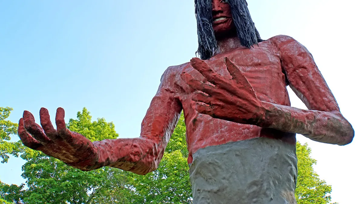 Glooscap Statue in Canada