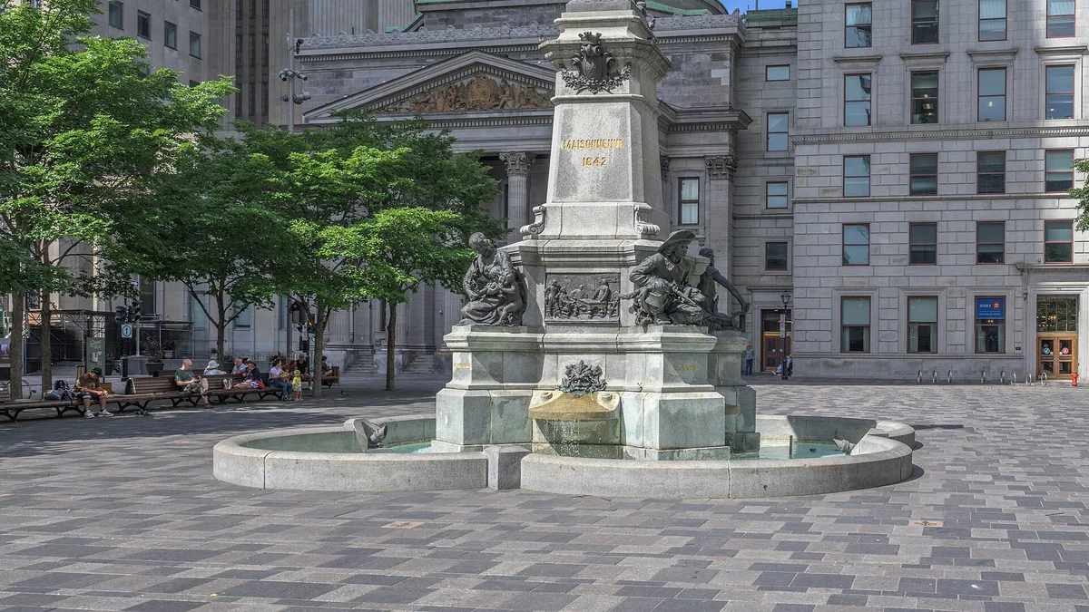 Maisonneuve Monument in Canada
