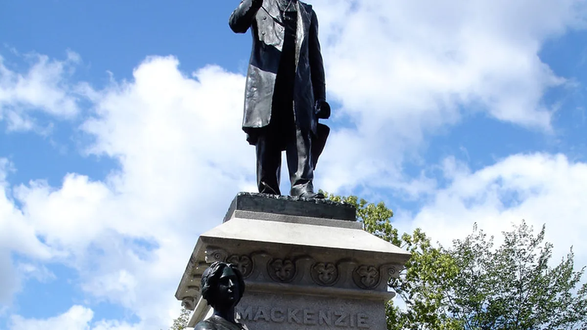 Alexander Mackenzie Statue in Canada