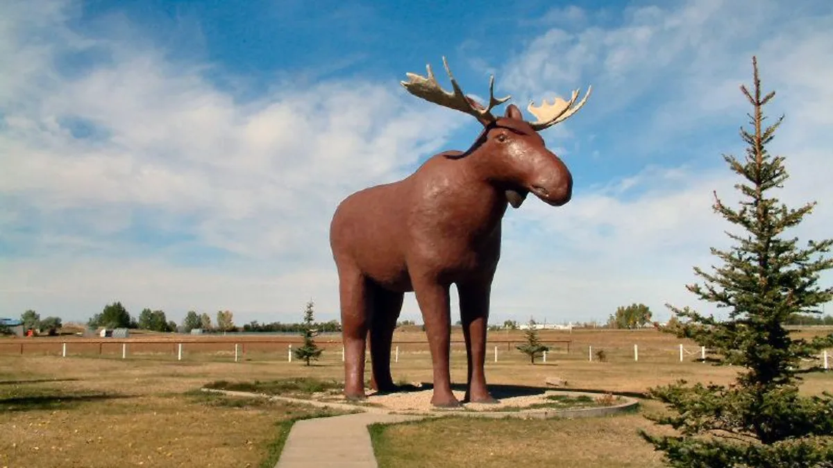 Mac The Moose in Canada