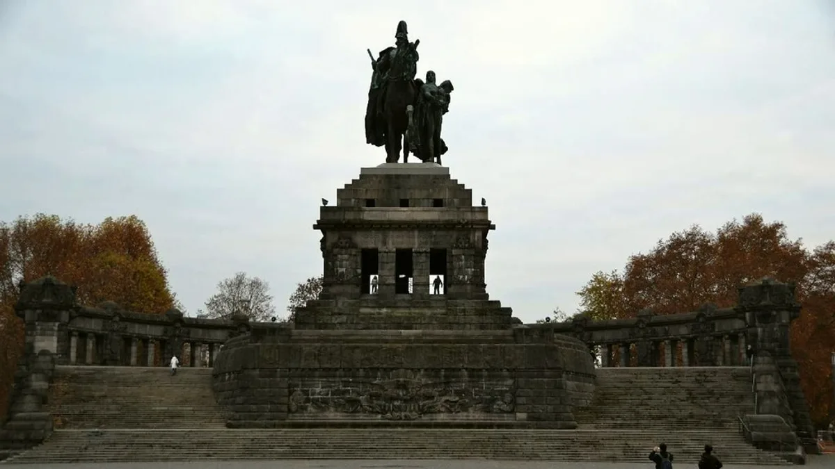 Kaiser Wilhelm Monument at Deutsches Eck in Germany