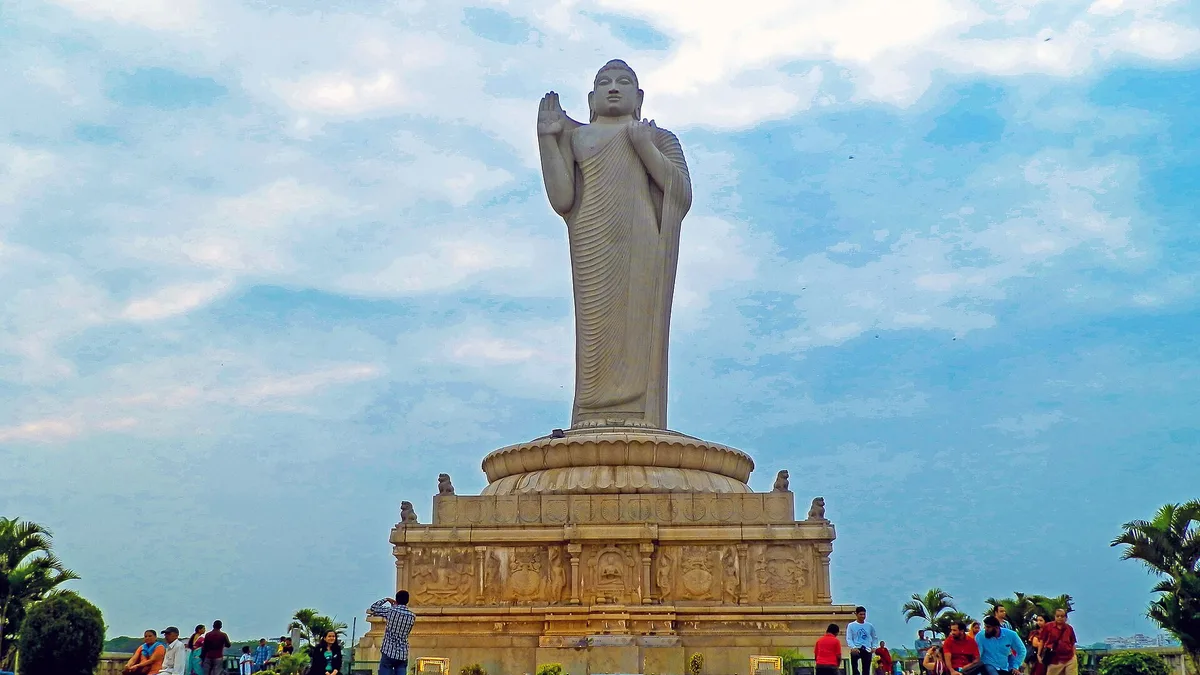 Buddha Statue of Hyderabad in India