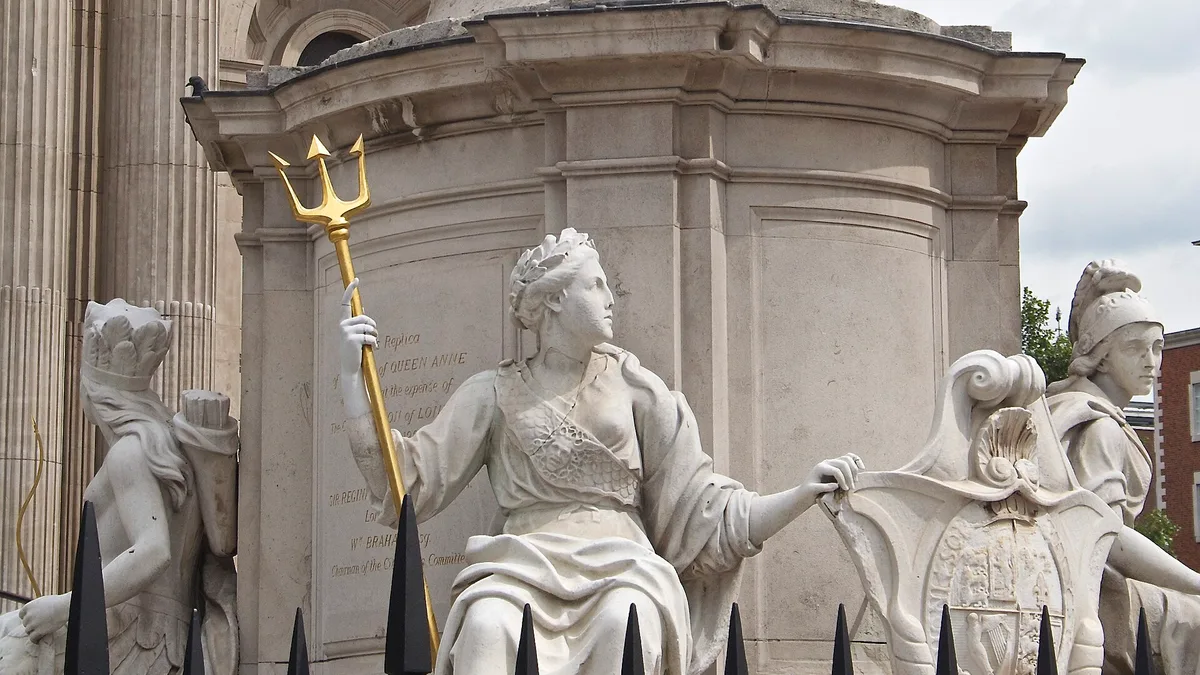 Statue of Queen Anne in United Kingdom