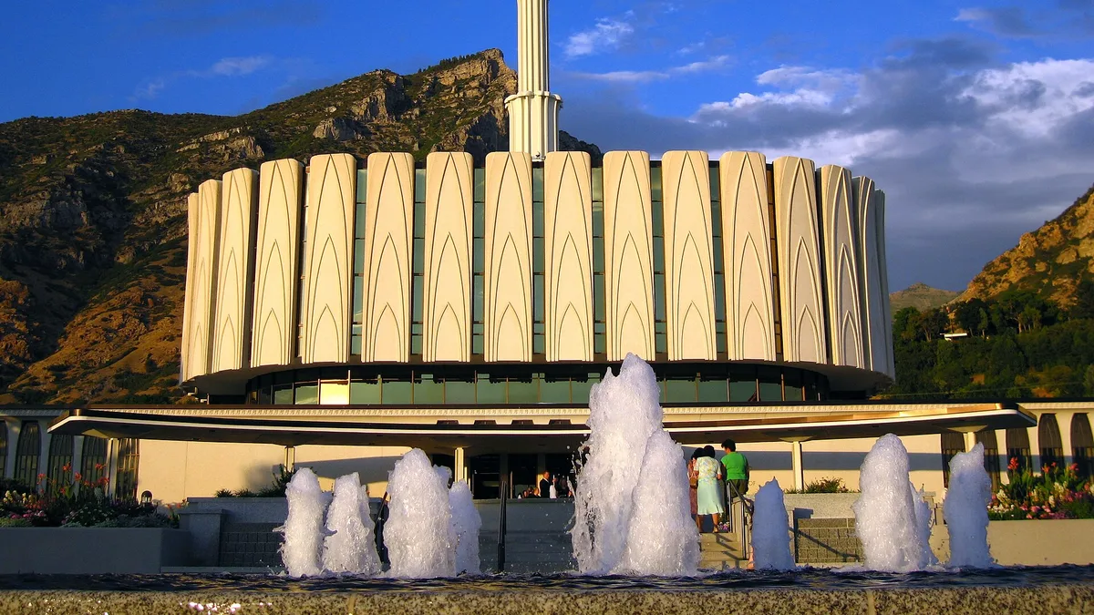 Provo Utah Rock Canyon Temple in United States