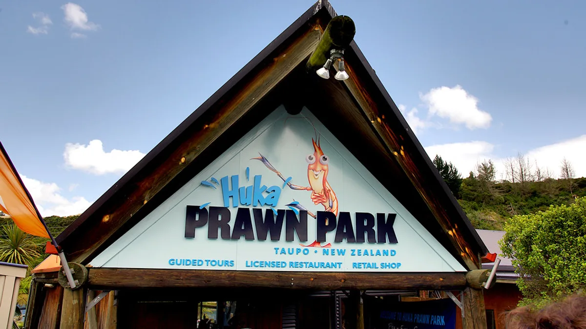 Huka Prawn Park in New Zealand