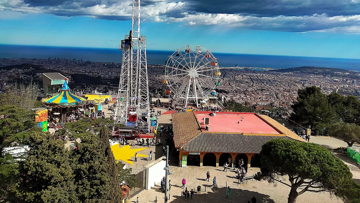 Tibidabo Amusement Park in Spain