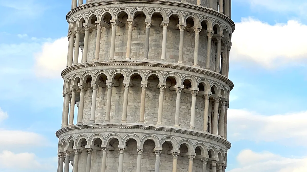 Leaning Tower of Pisa in Italy