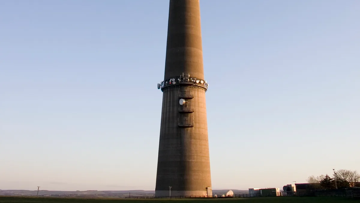 Emley Moor Transmitting Station in United Kingdom