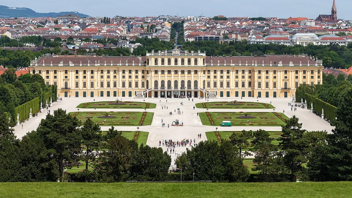 Palace and Gardens of Schönbrunn in Austria