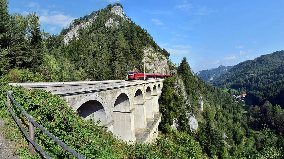 Semmering Railway in Austria
