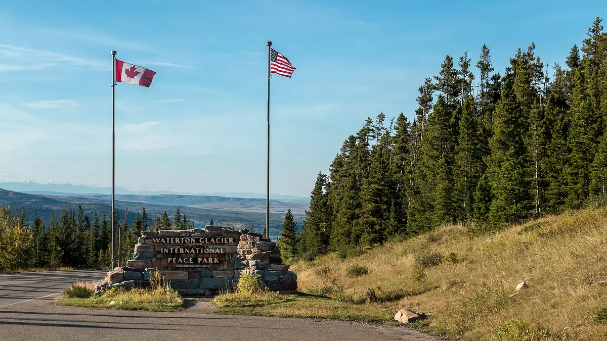 Waterton Glacier International Peace Park in Canada