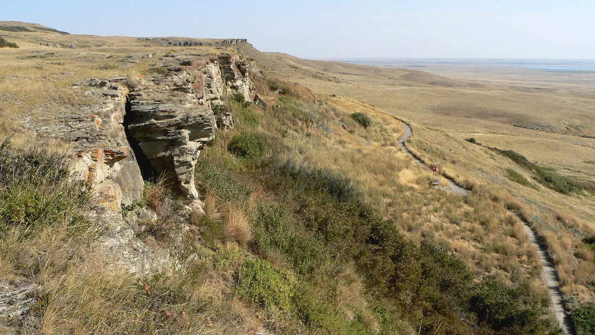 Head-Smashed-In Buffalo Jump in Canada