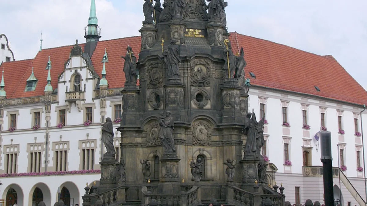 Holy Trinity Column in Olomouc in Czech Republic