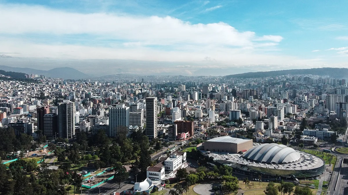 City of Quito in Ecuador