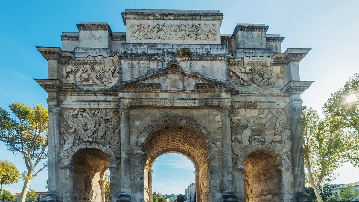 Roman Theatre and its Surroundings and the "Triumphal Arch" of Orange in France