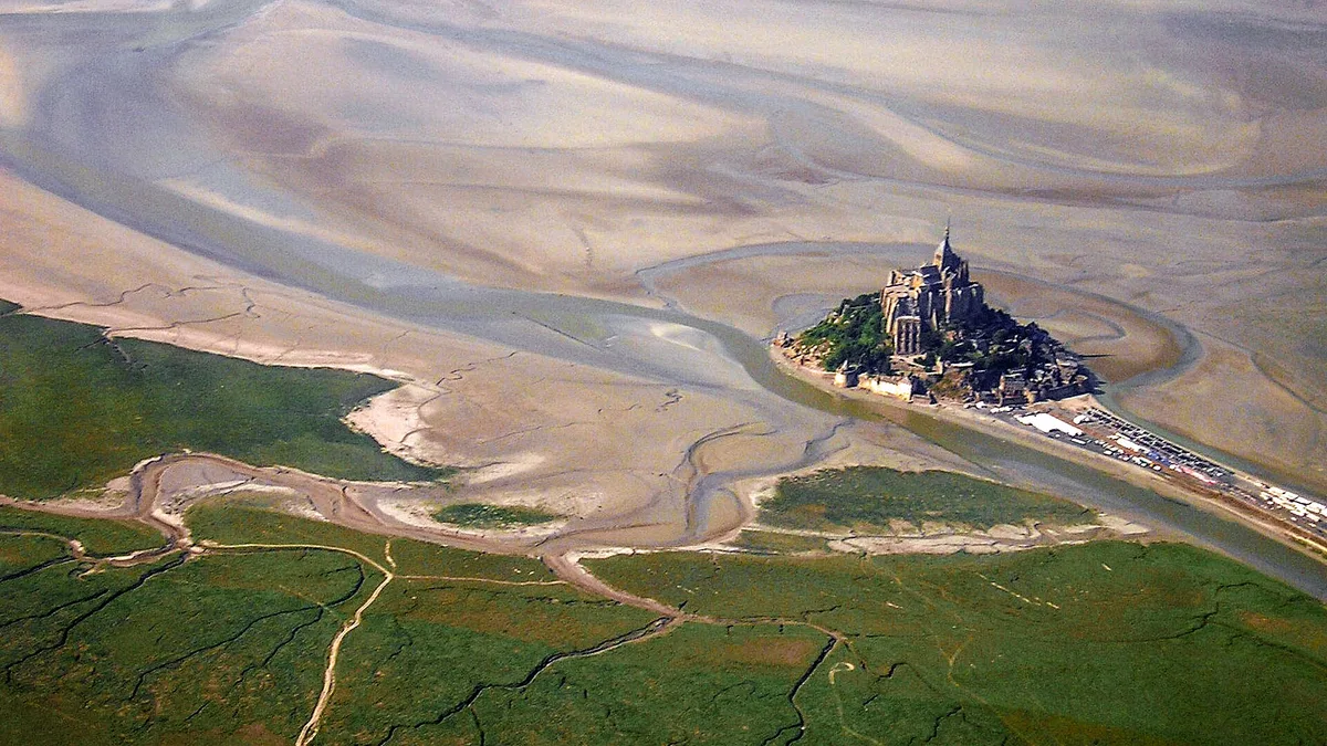 Mont-Saint-Michel and its Bay in France
