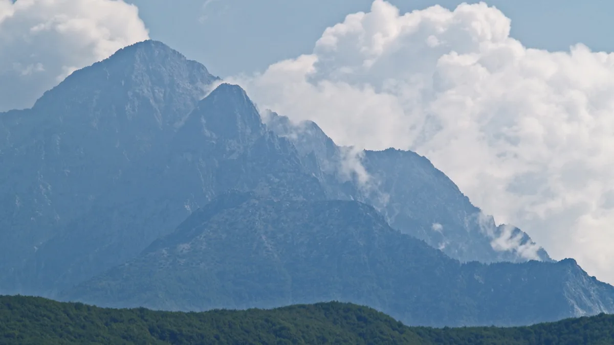 Mount Athos in Greece