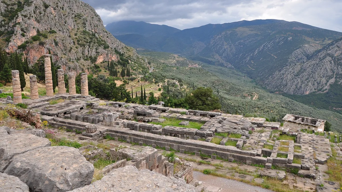 Archaeological Site of Delphi in Greece
