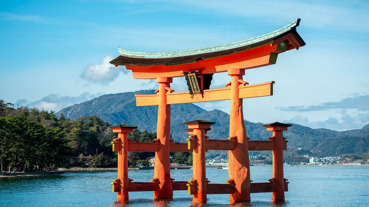Itsukushima Shinto Shrine in Japan