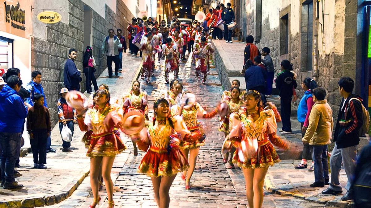 City of Cuzco in Peru
