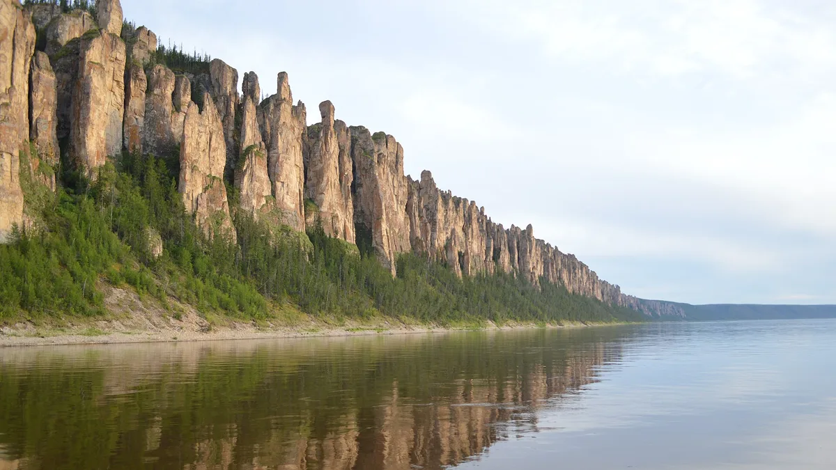 Lena Pillars Nature Park in Russia