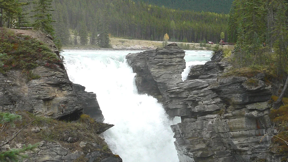 Athabasca Falls in Canada