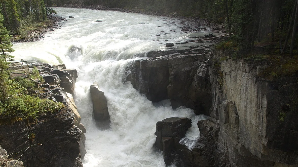 Sunwapta Falls in Canada