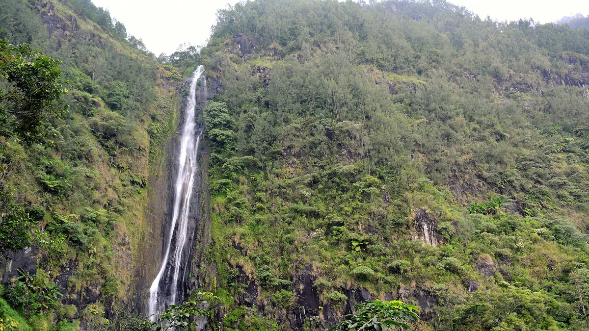 Sedudo Waterfall in Indonesia